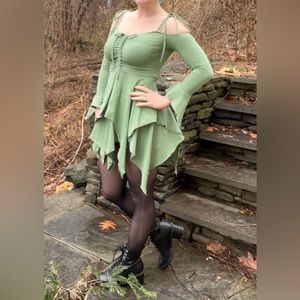 Green Tiktok Fairy Dress
